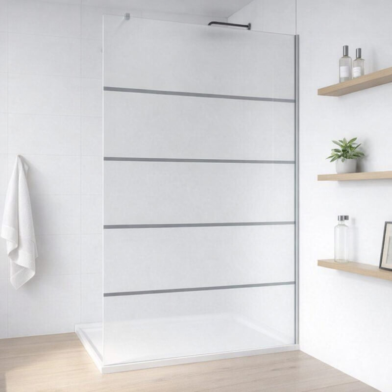 Duschwand aus ESG Glas Malou